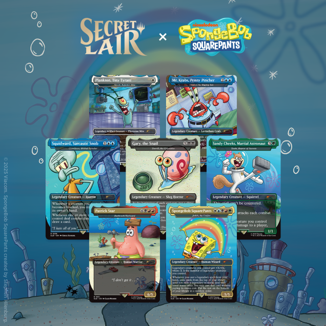 SECRET LAIR X SPONGEBOB SQUAREPANTS: LEGENDS OF BIKINI BOTTOM SECRET LAIR X SPONGEBOB SQUAREPANTS: LEGENDS OF BIKINI BOTTOM