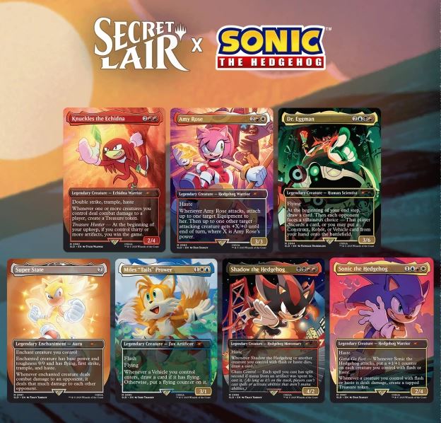 SECRET LAIR DROP SERIES: THE SONIC SUPERDROP: SECRET LAIR X SONIC: FRIENDS & FOES REGULAR SECRET LAIR DROP SERIES: THE SONIC SUPERDROP: SECRET LAIR X SONIC: FRIENDS & FOES REGULAR