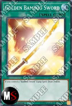 SPADA DI BAMBù DORATA