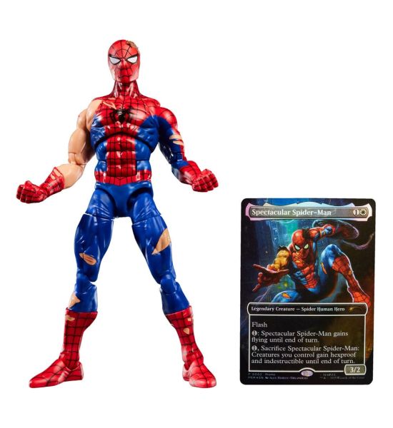MARVEL CLASSIC LEGENDS - MAGIC: THE GATHERING BATTLE DAMAGED SPIDER-MAN MARVEL CLASSIC LEGENDS - MAGIC: THE GATHERING BATTLE DAMAGED SPIDER-MAN
