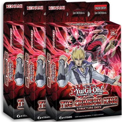 STRUCTURE DECK - THE CRIMSON KING - BUNDLE 3 MAZZI - 1^ EDIZIONE