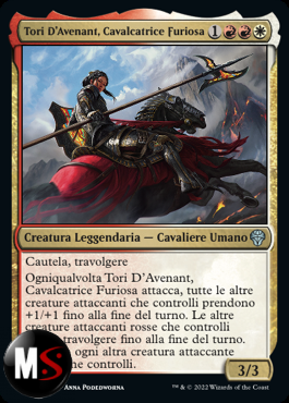 TORI D'AVENANT, CAVALCATRICE FURIOSA