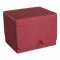 CONVERTIBLE PREMIUM DECK BOX SINGLE HORIZONTAL 100+ STANDARD SIZE CARDS - RED