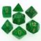 27435 VORTEX POLYHEDRAL GREEN/GOLD 7-DADI SET