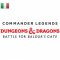 COMMANDER LEGENDS BALDUR'S GATE - 4 COMMANDER DECK IN ITA