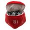 E-15757 D20 PLUSH DICE BAG - RED