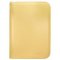 E-15897 ZIPPERED 4 POCKET PRO-BINDER YELLOW