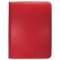 E-15903 ZIPPERED 9 POCKET PRO-BINDER RED