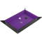GAMEGENIC - MAGNETIC DICE TRAY - RECTANGULAR - BLACK/PURPLE