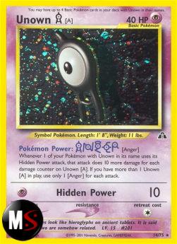 UNOWN [A] (HOLO) (NDI 14) - INGLESE - GOOD