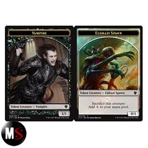 VAMPIRO 1/1 - PROGENIE ELDRAZI 0/1 (COMMANDER 2017 TOKEN)