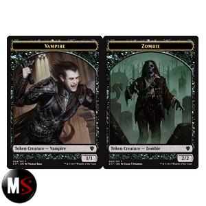 VAMPIRO 1/1 - ZOMBIE 2/2 (COMMANDER 2017 TOKEN)