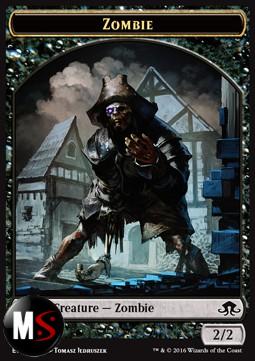 ZOMBIE TOKEN (BLACK 2/2) (VERSIONE 1)